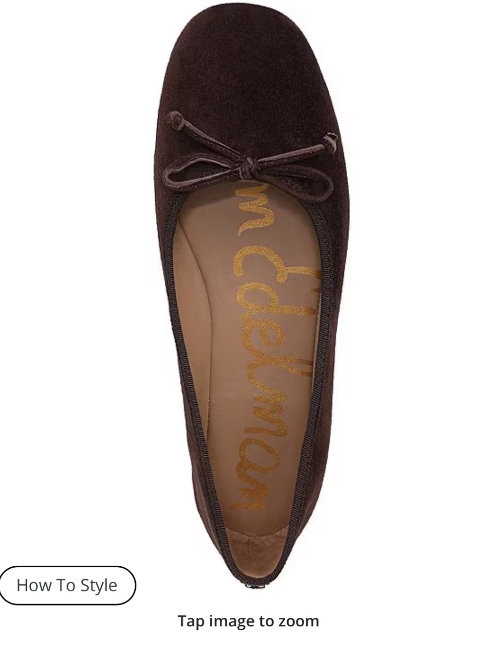 Sam Edelman Suede Ballet Flats - Picture 2 of 8
